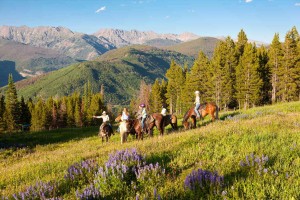 Mountain horseback riding Colorado